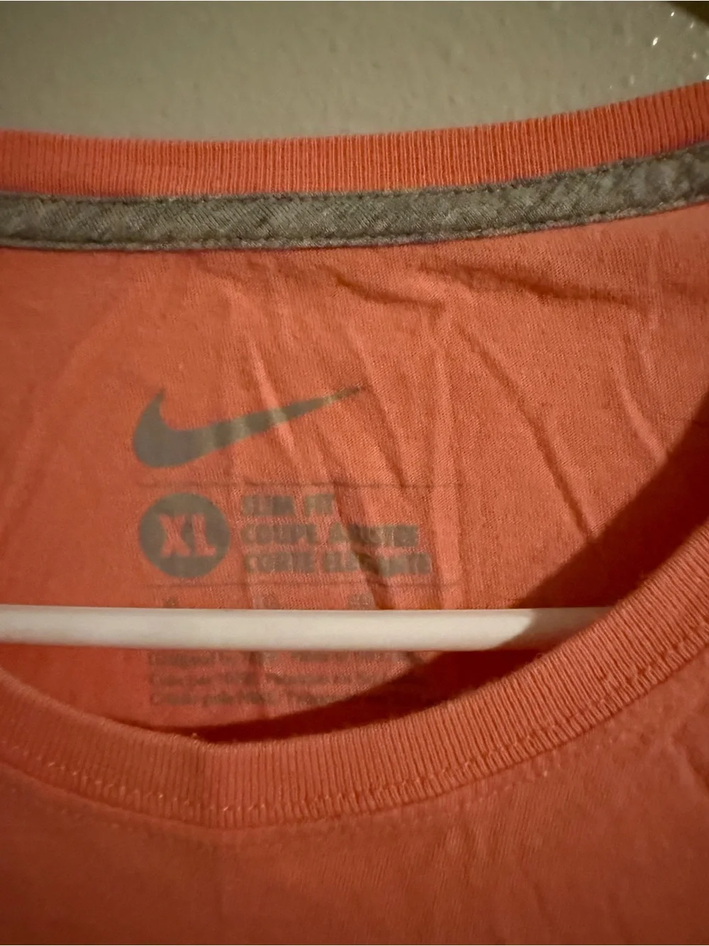 Nike Kids Long-Sleeve Tee in Coral